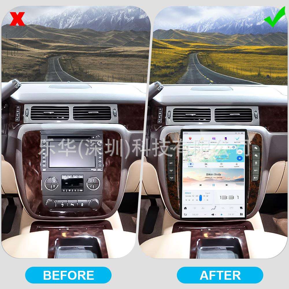 适用雪佛兰07-13款GMC/yukon安卓系统车载导航一体机支持Carplay