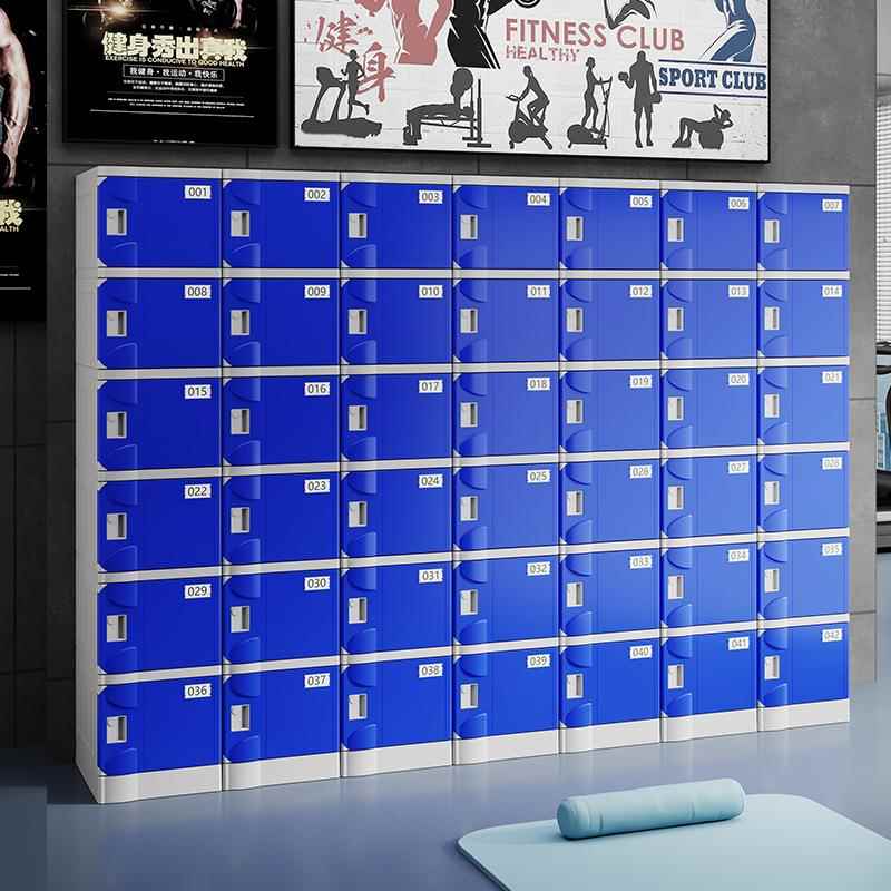 带锁学生料色教室班级文件柜幼智儿园套能储物柜送ky-68485卡签AB