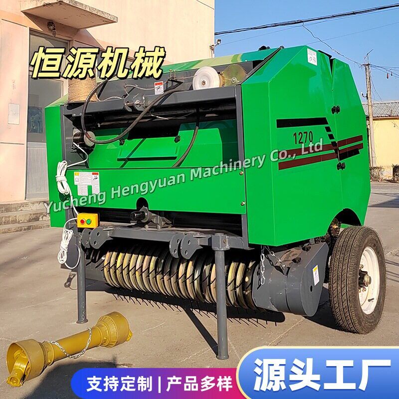 圆形打捆机弹齿捡拾无遗漏滚筒成捆形状整