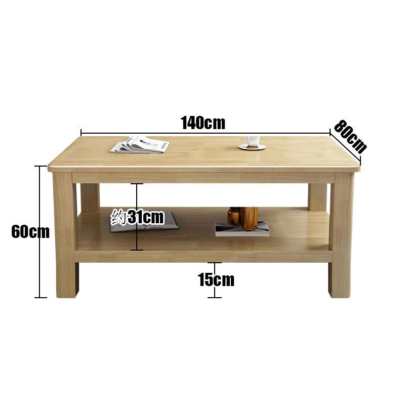 正品全实木现高茶款几客厅高茶桌橡木茶胶台代简约家用60CM高双层