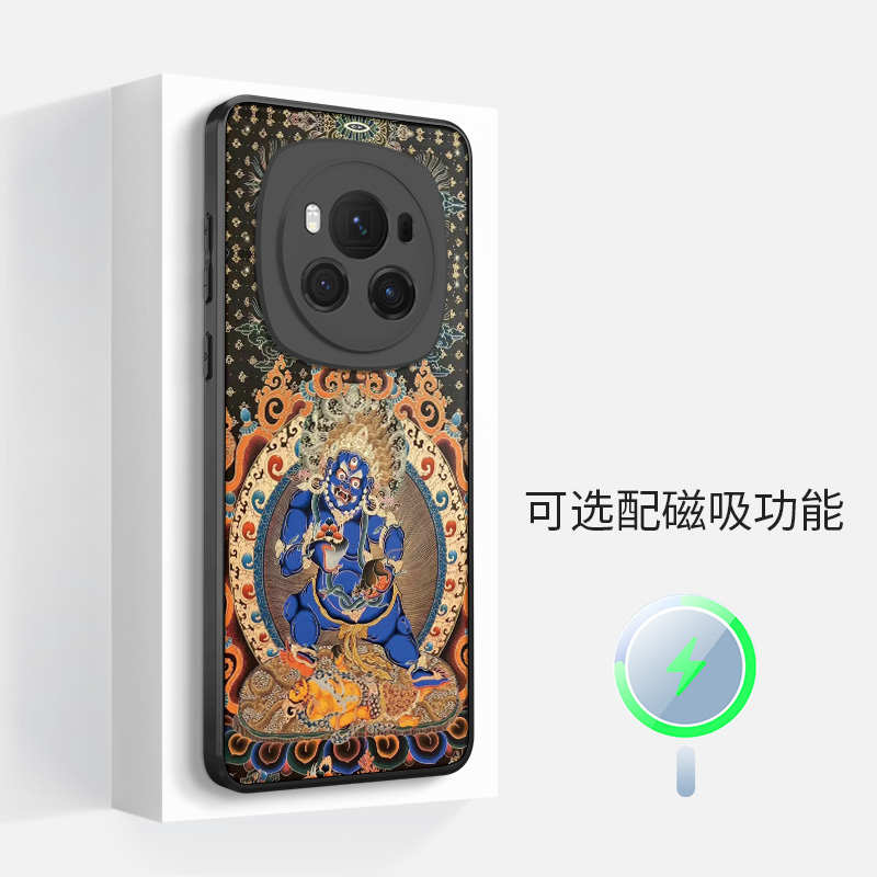 适用于适用于荣耀Magic7新款6pro磁吸手机壳5五财神magsafe六臂大
