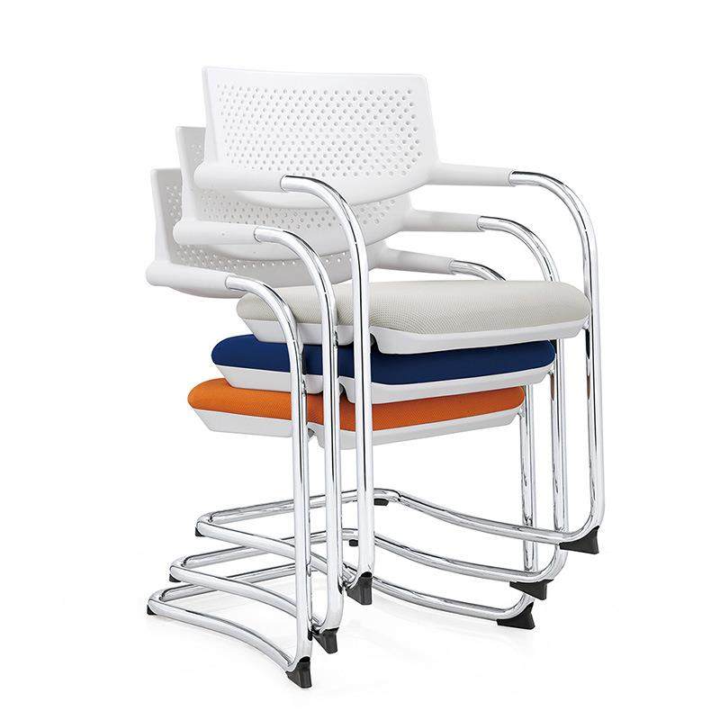 时尚移动办公室会议椅子弓形办公电脑椅洽谈接待休闲椅