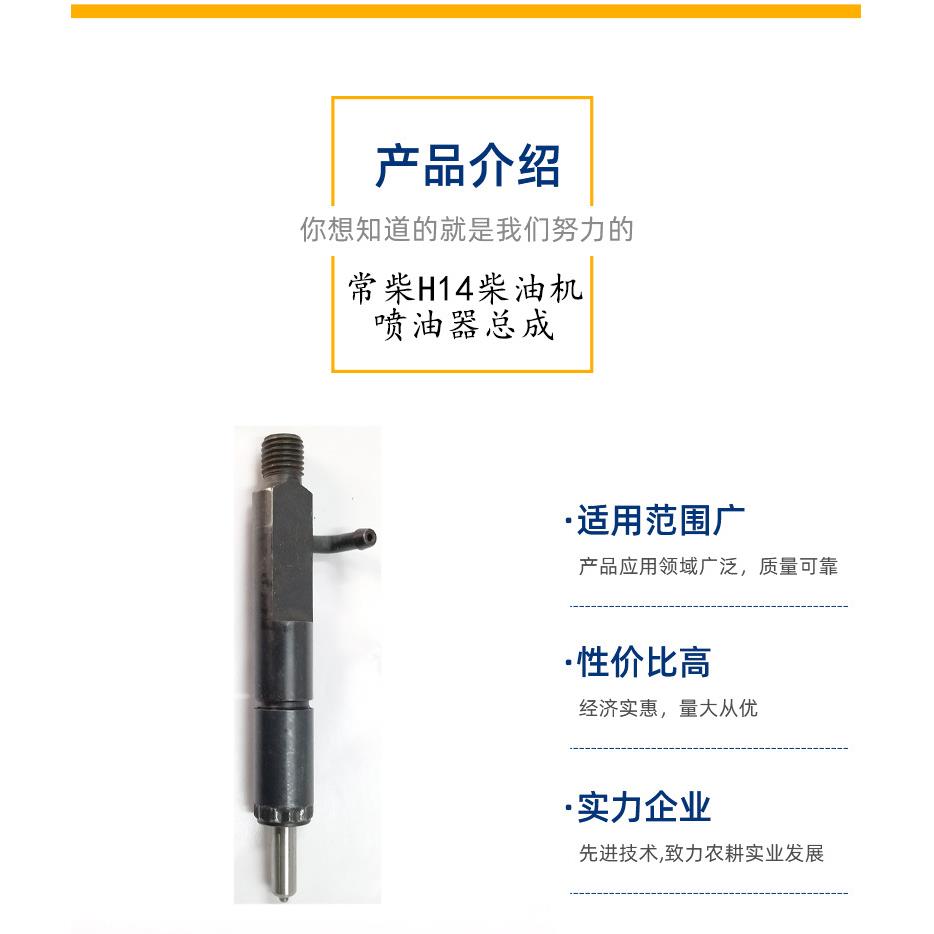 常州常柴柴油机喷油器总成 h14单缸水冷柴油机喷油嘴配件油泵跨境