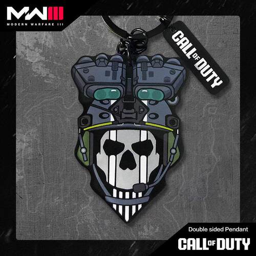 MW使命召唤COD20夜战幽灵定制标牌钥匙扣通用周边挂件