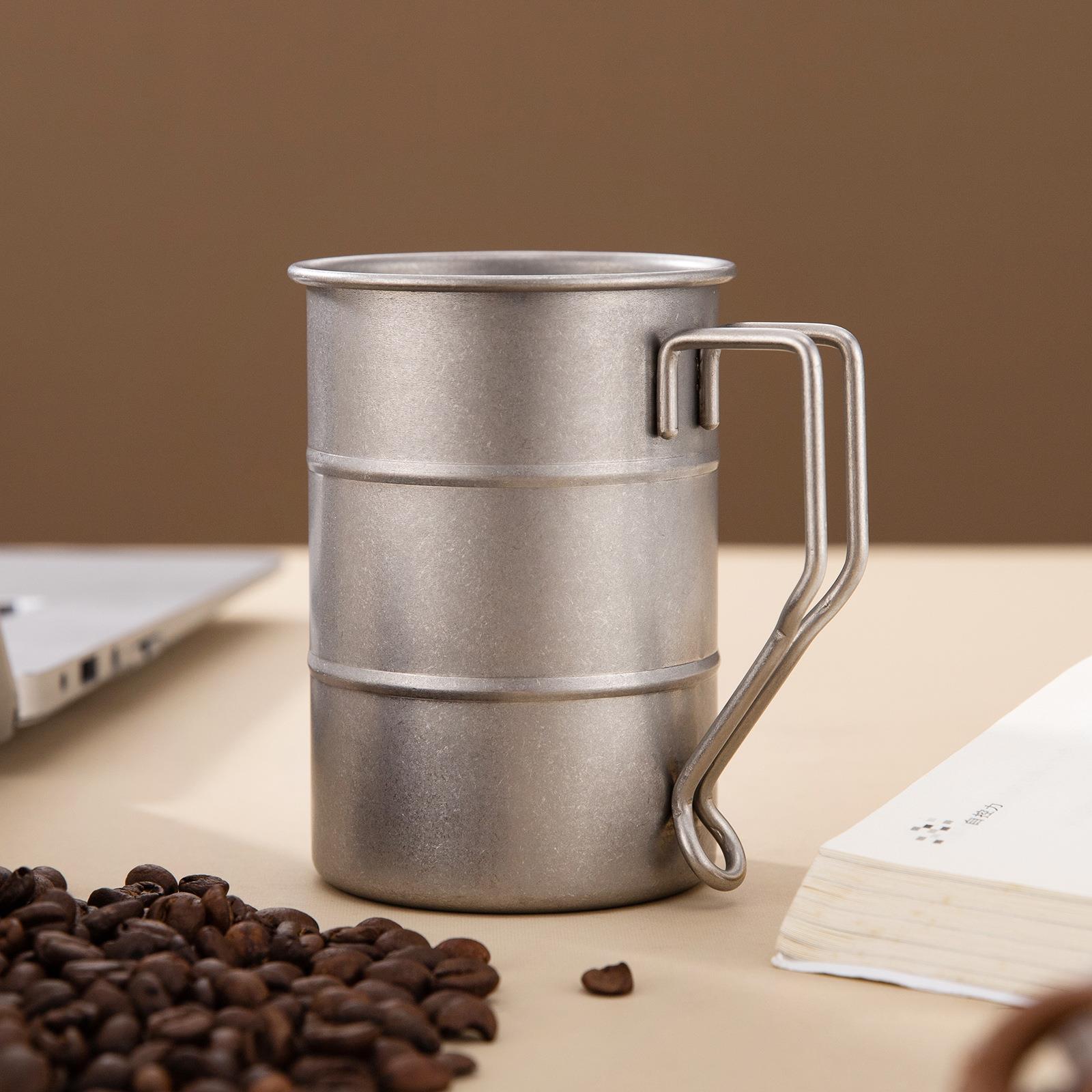 不锈钢杯竹节杯啤酒杯新款304创意复古杯子ins户外野营水杯咖啡杯
