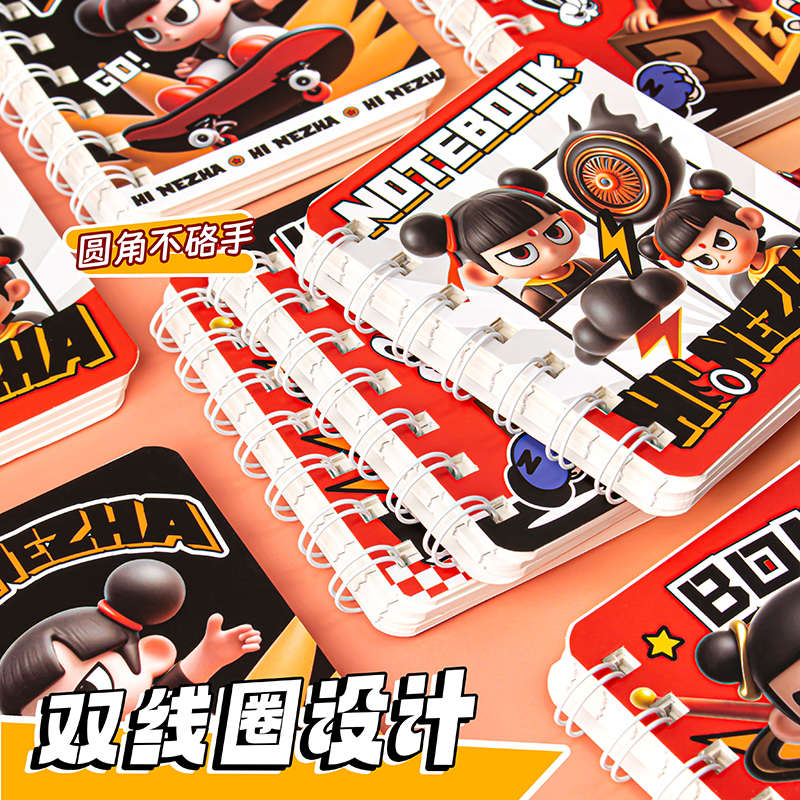 线圈本子笔记本迷你挪吒小本子可爱便携随身口袋记事本小学生礼物