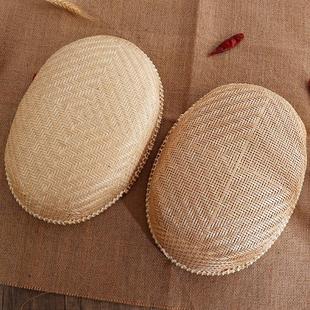 制品托盘家用圆簸箕农家篮子手工米筛子厨房收纳馒头筐精编见新品