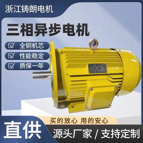 直销三相异步电动机YE3-132S-2极5.5W380V50HZ电机motor浙江铸朗