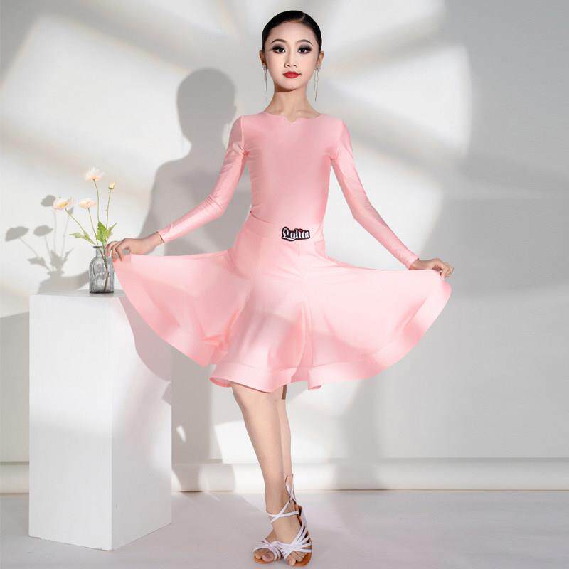 儿童拉丁舞赛服女幼儿高级表演出练功套装专业赛事标准比赛规定服