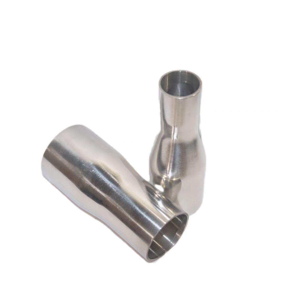 304不锈钢卫生级加长大小头同心自动焊喇叭口异变径管转接头异径