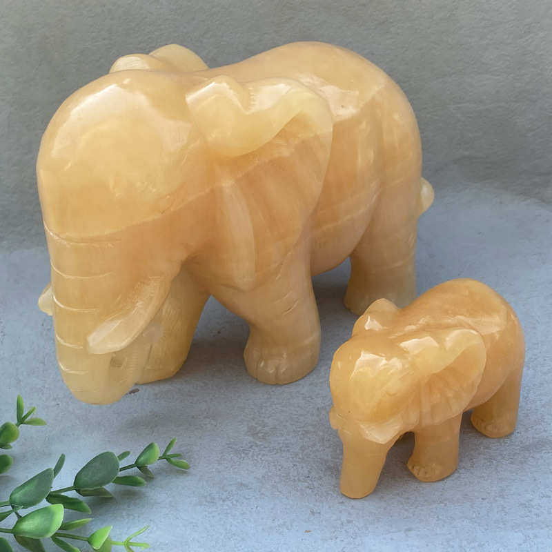 米黄玉大象摆件开业办公室桌面礼品厂家批发地摊直播货源男女士款