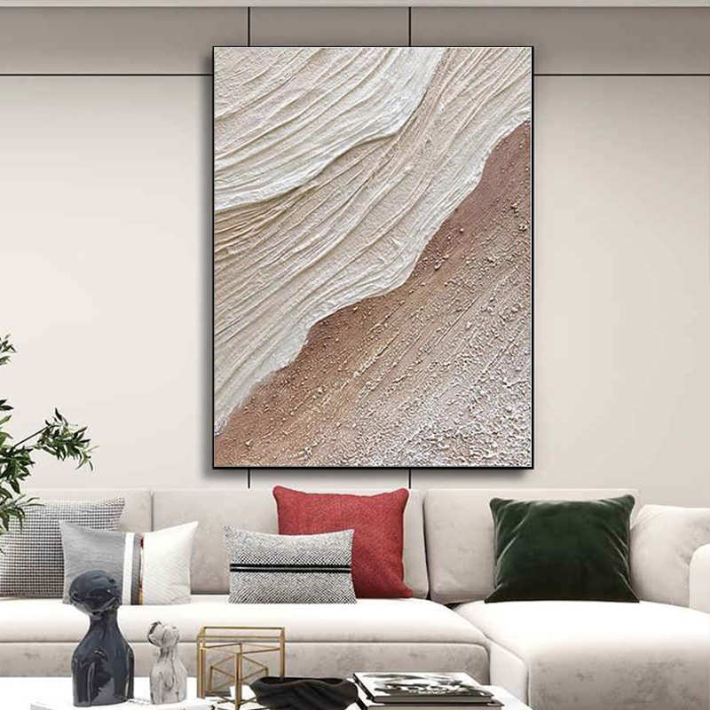 手绘墙暖色玄关走廊油画系画抽象纯手工背景肌理装饰画客厅挂画