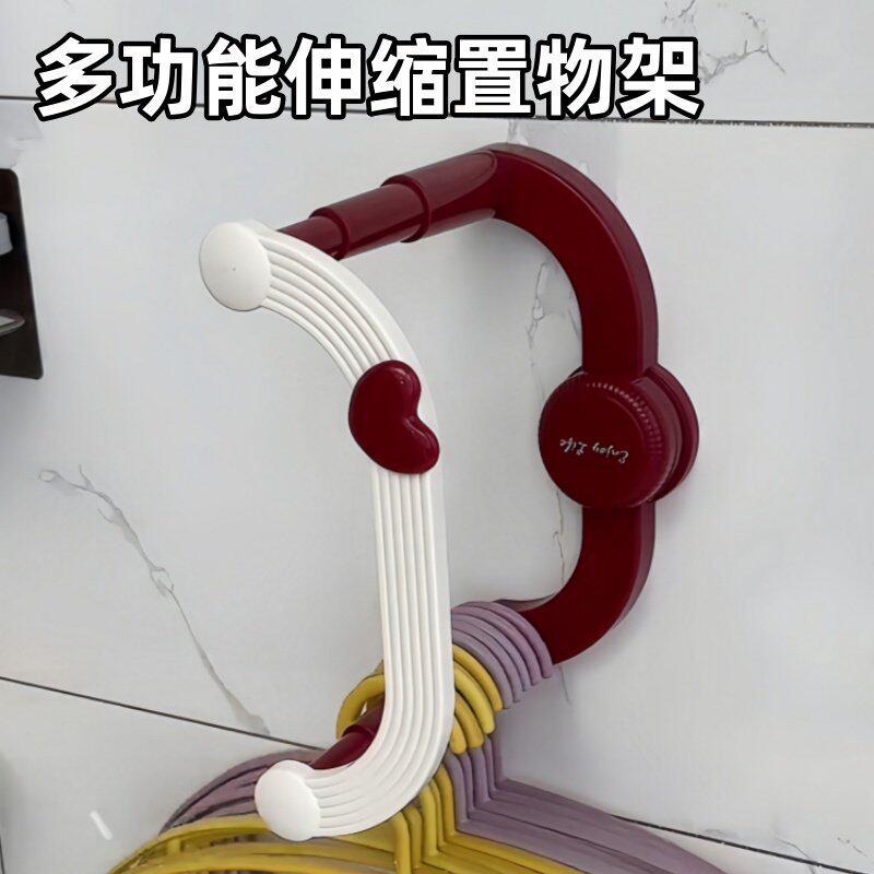 脸盆架伸缩家用挂式沥水架子浴室化妆室收纳层架免打孔置物架吸盘