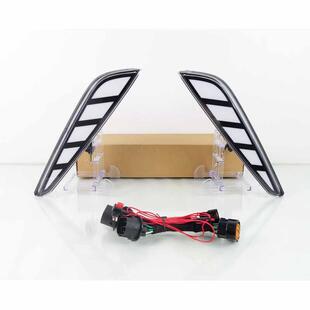 适用于比亚迪海鸥24款 日间行车灯雾灯三色流光 led日行灯改装