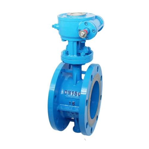 手动硬密n1封法3NVH兰蝶阀D43H-6C d100化工水利双偏心铸钢法兰蝶