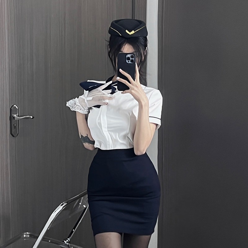 cosplay性感空姐制服纯欲套装职业OL空乘包臀教师纯欲秘书COS服装