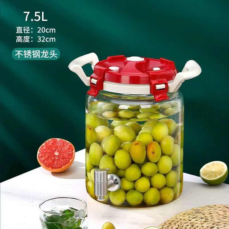 红茶菌专用发酵瓶 酵素玻璃瓶 高档空瓶子 透气专用 高硼硅耐高温
