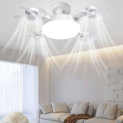 E26/E27 Socket Ceiling Fans with Lights Dimmable Drone