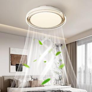 2意025新款 简房间顶灯全吸光谱极轻奢感主卧灯具 无叶972风扇灯式