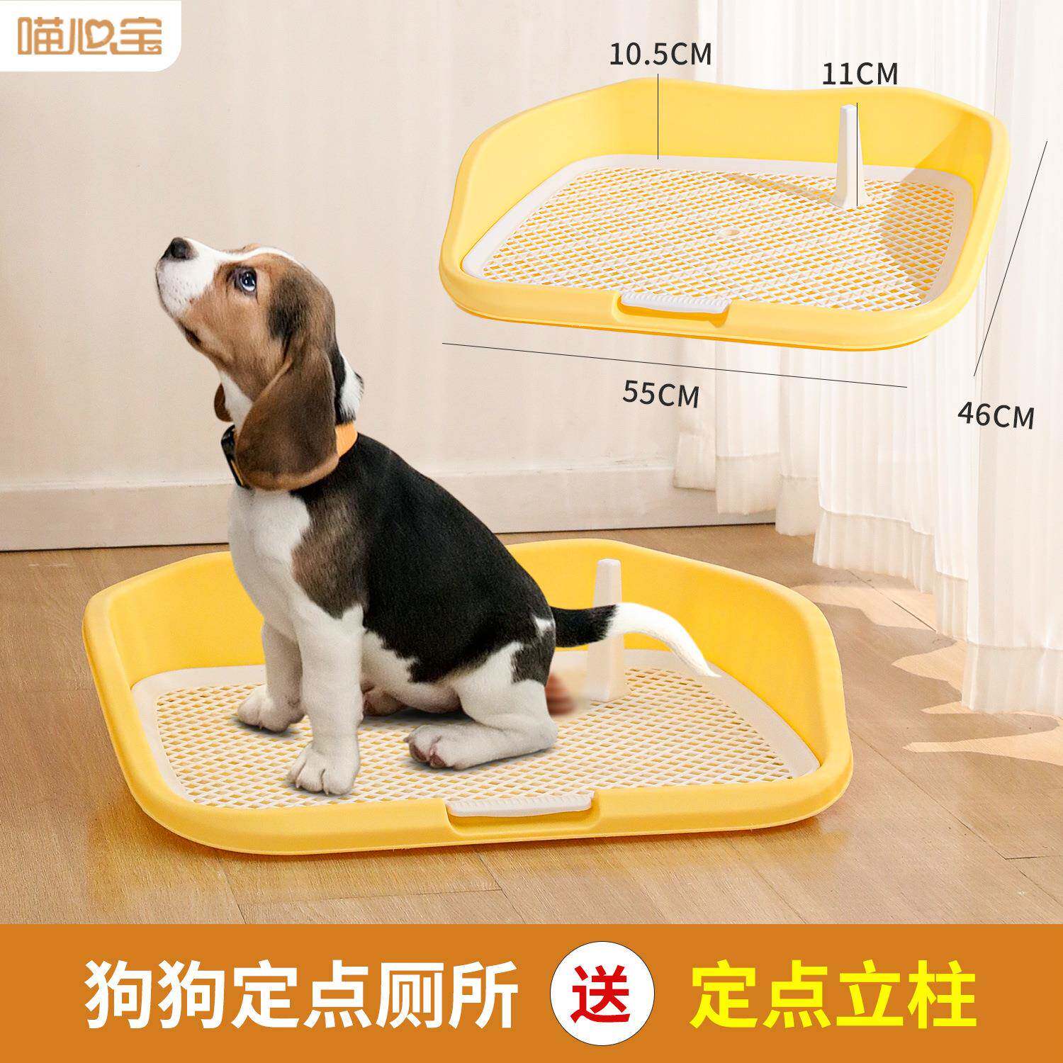 z狗厕所加高围栏防溅出防踩屎小型犬狗便盆宠物狗狗训导尿垫厕所