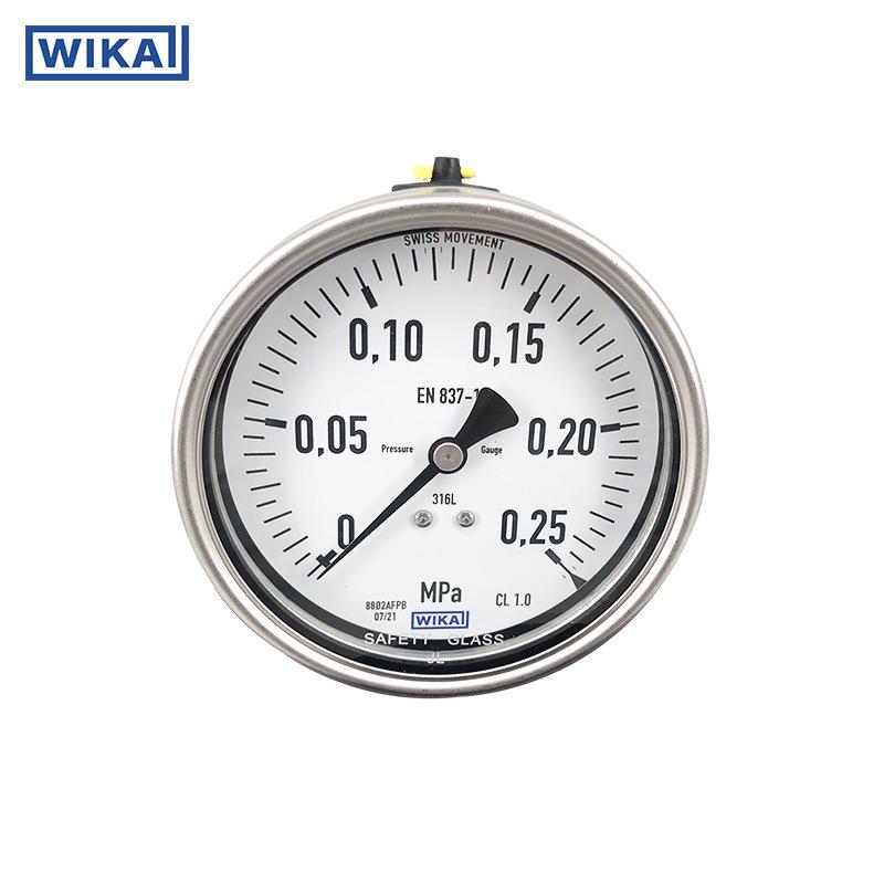 wika威卡压力表232.50.100系列 全不锈钢结构工业通用波登管压力