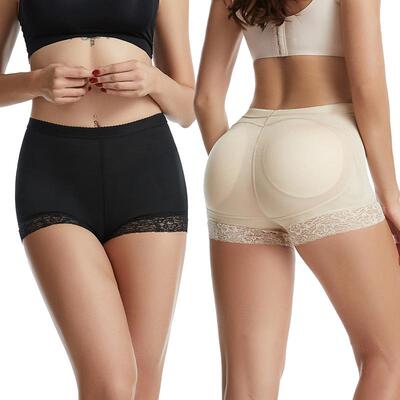 Body shaping pants, fake buttocks, sponge pad with insert