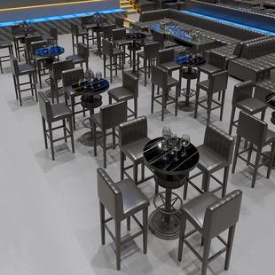 需定制定制工业风酒吧高脚桌椅迪吧静吧散台铁艺高凳音乐夜场清吧