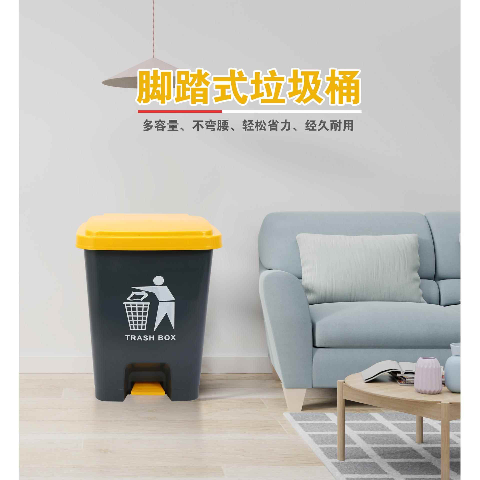 新款直销脚踏超大饭店垃圾桶商用餐饮大号户外带盖厨房家用大容量
