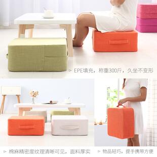 方形蒲A003团垫加厚日式 榻榻米地洗板坐垫地上坐坐可拆棉麻布艺家