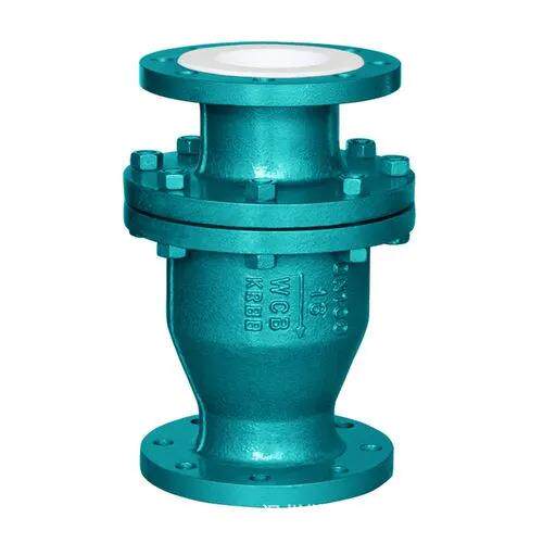 傲科阀门H40F46-16 DN25 DN32 衬氟浮球式法兰止回阀 浮球单向阀