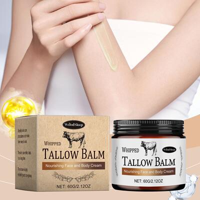 WOODSLEEP Beef Tallow Moisturizing Cream nourishes and hydra