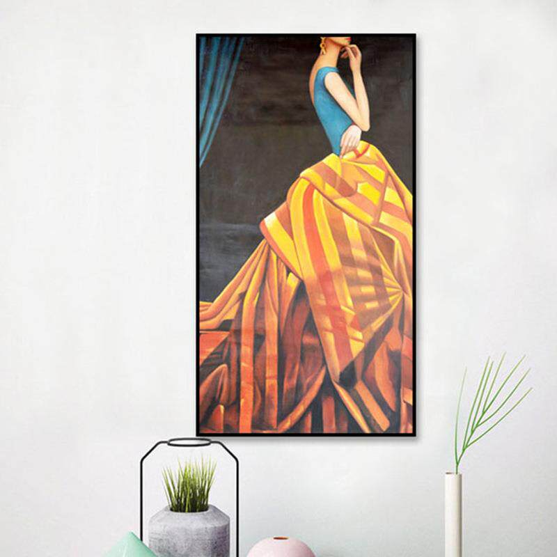 玄关工作室创意挂画现代客厅样板间美女人物抽象画餐厅走廊壁画