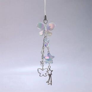 Pendant Phone Butterfly Sweet Lanyard Y2K Girl Charms