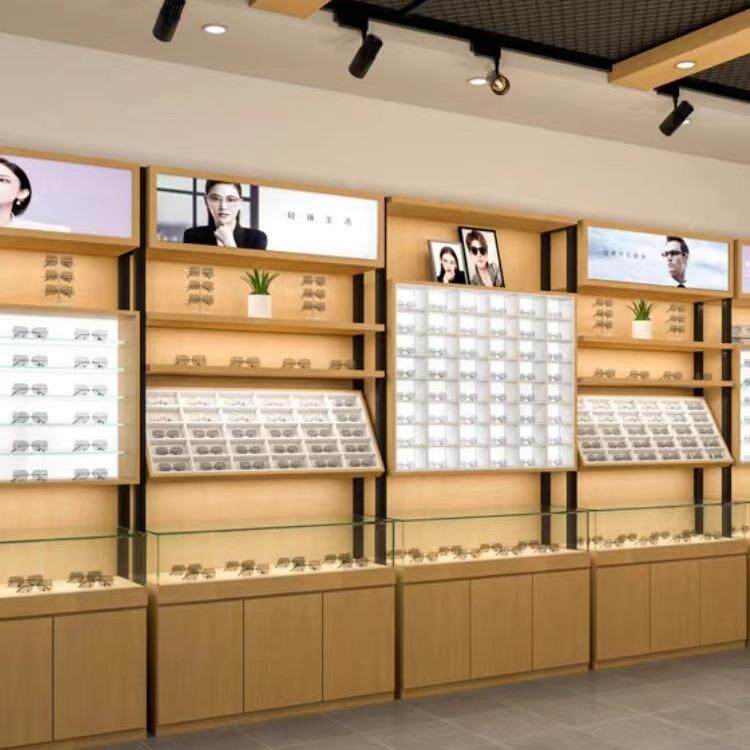 名创款647优品眼货镜柜台架墨饰品精品百阳货店太镜镜展示架木质