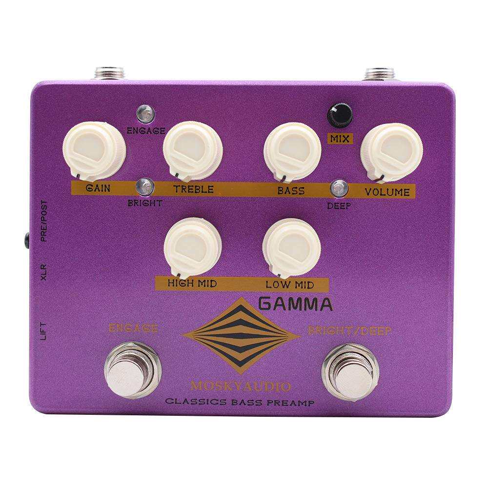 MOSKYAUDIO GAMMA BASS PREAMP 贝斯前级 带DI,AUX,HEADPHONE