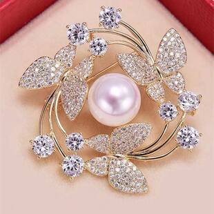 Temperament butterfly wreath brooch fashion jewelry suit pin