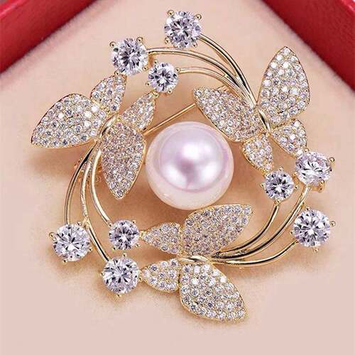Temperament butterfly wreath brooch fashion jewelry suit pin
