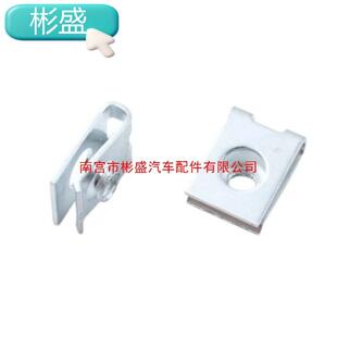 50PCS螺纹卡箍板M型5M46镀锌u张紧螺母JVF固定卡箍板盖螺M母