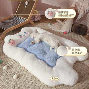 猫垫子睡觉用猫咪睡垫猫窝保暖宠物地垫狗窝四季 通用枕头狗狗垫子