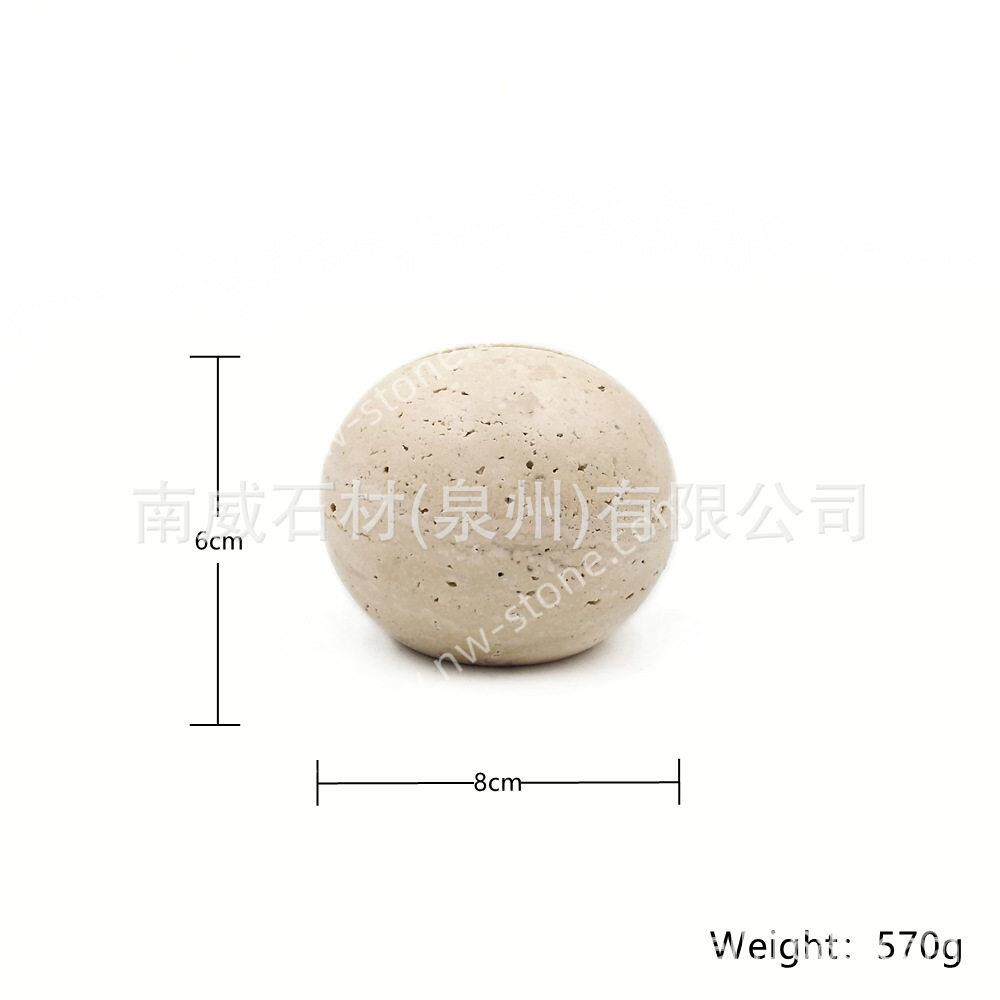 天然大理石名片夹洞石圆形照片夹便签夹创意镜子座卡片座
