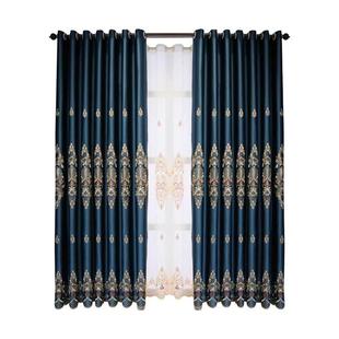 26X8新款 高精密全遮光成品加厚隔热窗帘阳台卧室轻奢大气窗帘