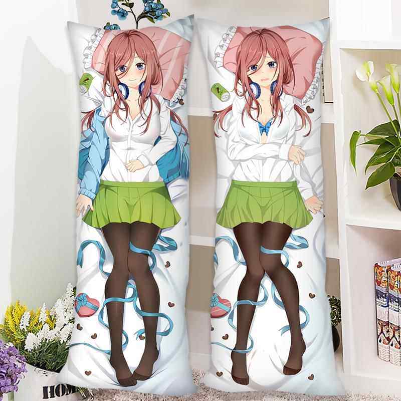 高档五等分的花嫁中野三定玖等身枕抱叶枕周边二乃四制套长抱枕二