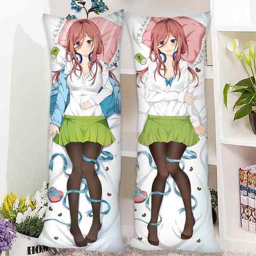 高档五等分的花嫁中野三定玖等身枕抱叶枕周边二乃四制套长抱枕二