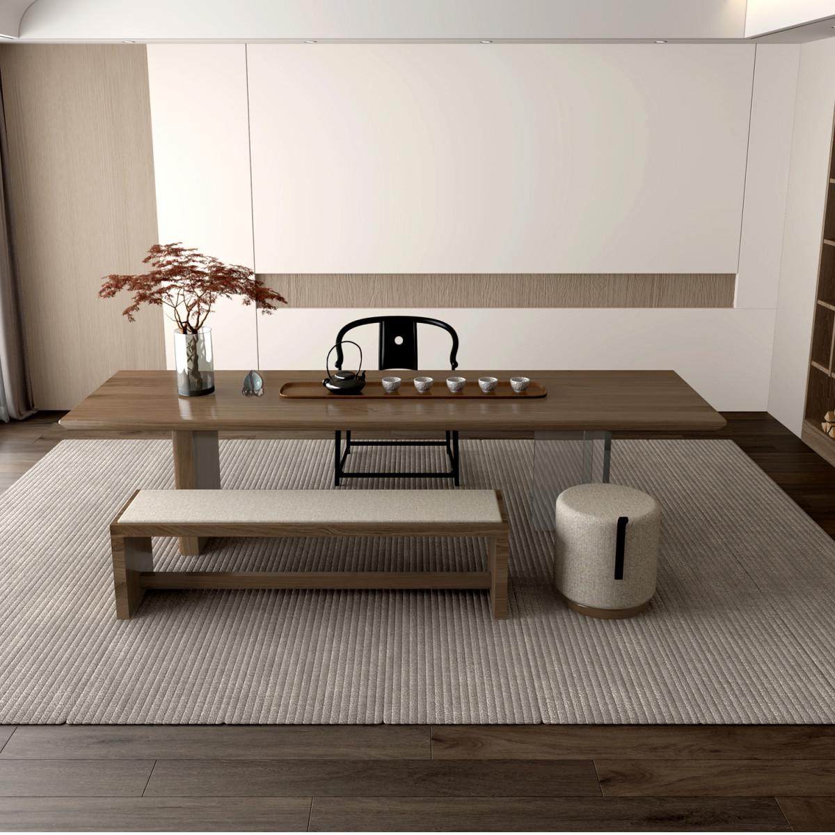 亚克力悬浮茶桌现代简约办公室原木大板桌洽谈桌实木泡茶桌椅组合,住宅家具,家用茶台/茶桌,淘宝优惠券,粉丝福利购,淘宝优惠卷