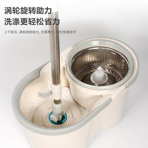 澳涤旋转拖把家用拖布桶甩干自动脱水2023新款一拖净墩布拖地神器