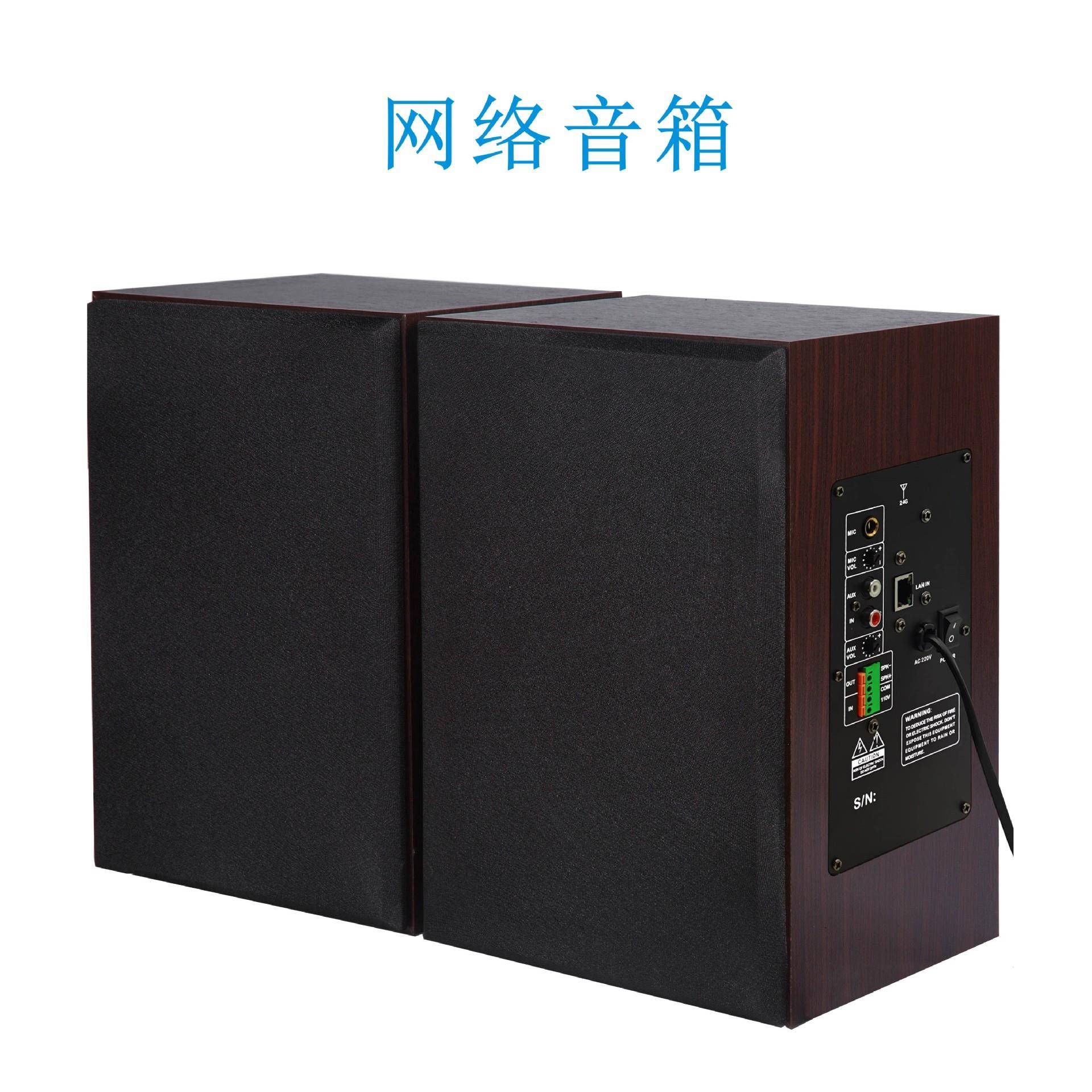 校园广播IP广播教室网络有源音箱2.4G教学音箱100V定压备份音箱