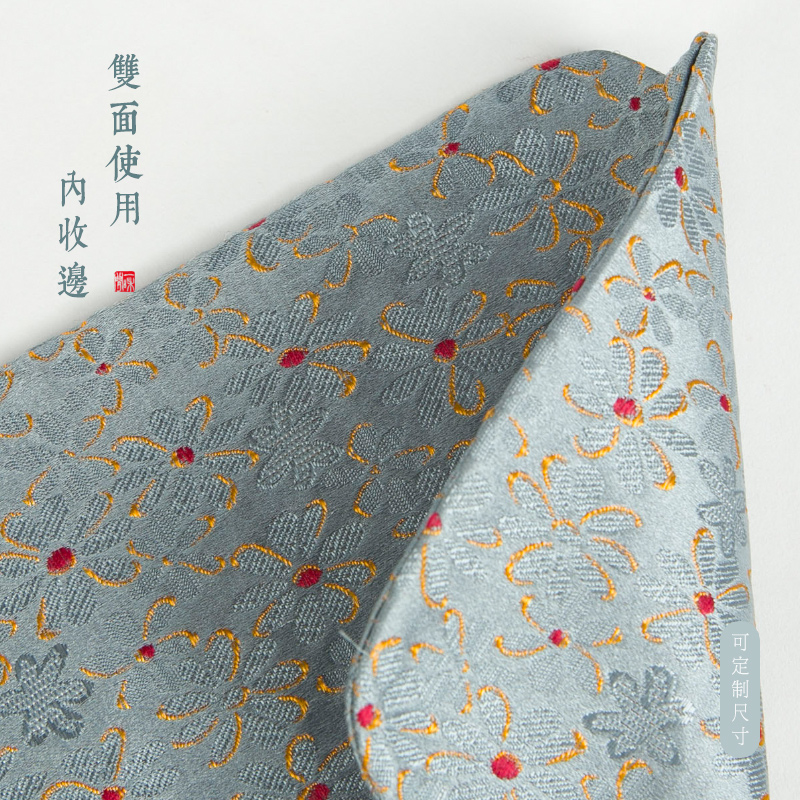 9WOR茶布垫织锦茶席垫子锦缎刺绣茶杯垫干泡杯托功夫禅意中式小