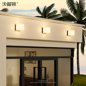 户外门头壁灯太阳能室外门头灯方形阳台灯别墅露台天台led门前灯