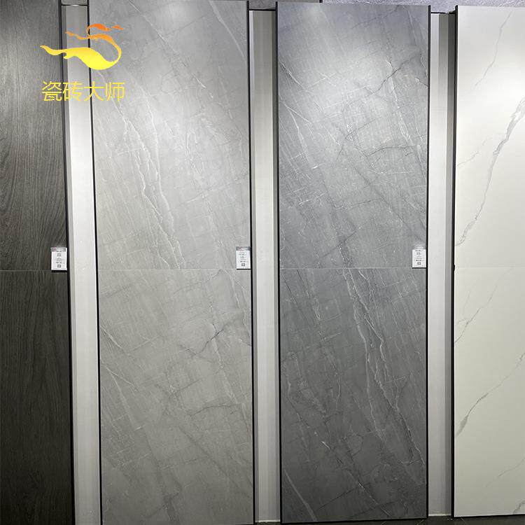 别墅瓷砖通体大理石灰色柔光客厅地砖750x1500阳台花园防滑地板砖