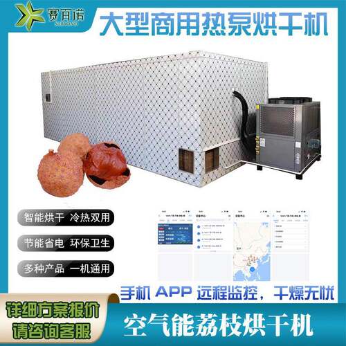 高温荔枝烘干机商用大型恒温自动化果蔬烘干设备龙眼热泵干燥设备